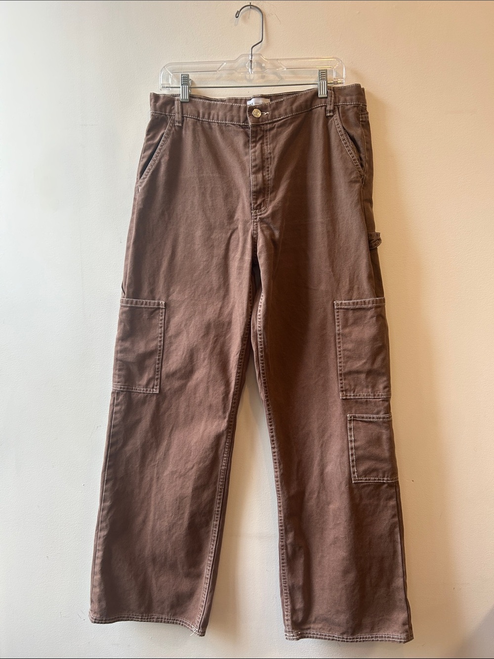 RARE Zara Washed Brown Cargo Pants